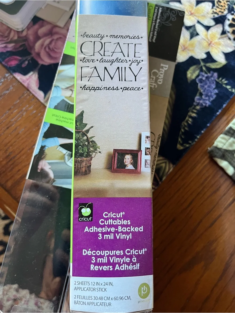 Cricut Adhesive-Backed Vinyl Roll Set - Black & Blue
